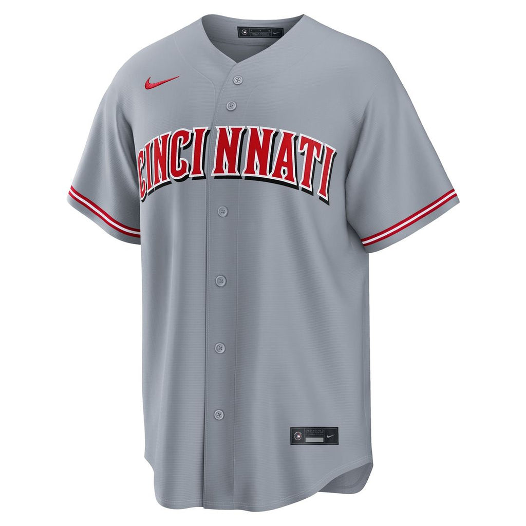 Elly De La Cruz Cincinnati Reds Nike Road Replica Jersey - Gray | MLB Fan Gear