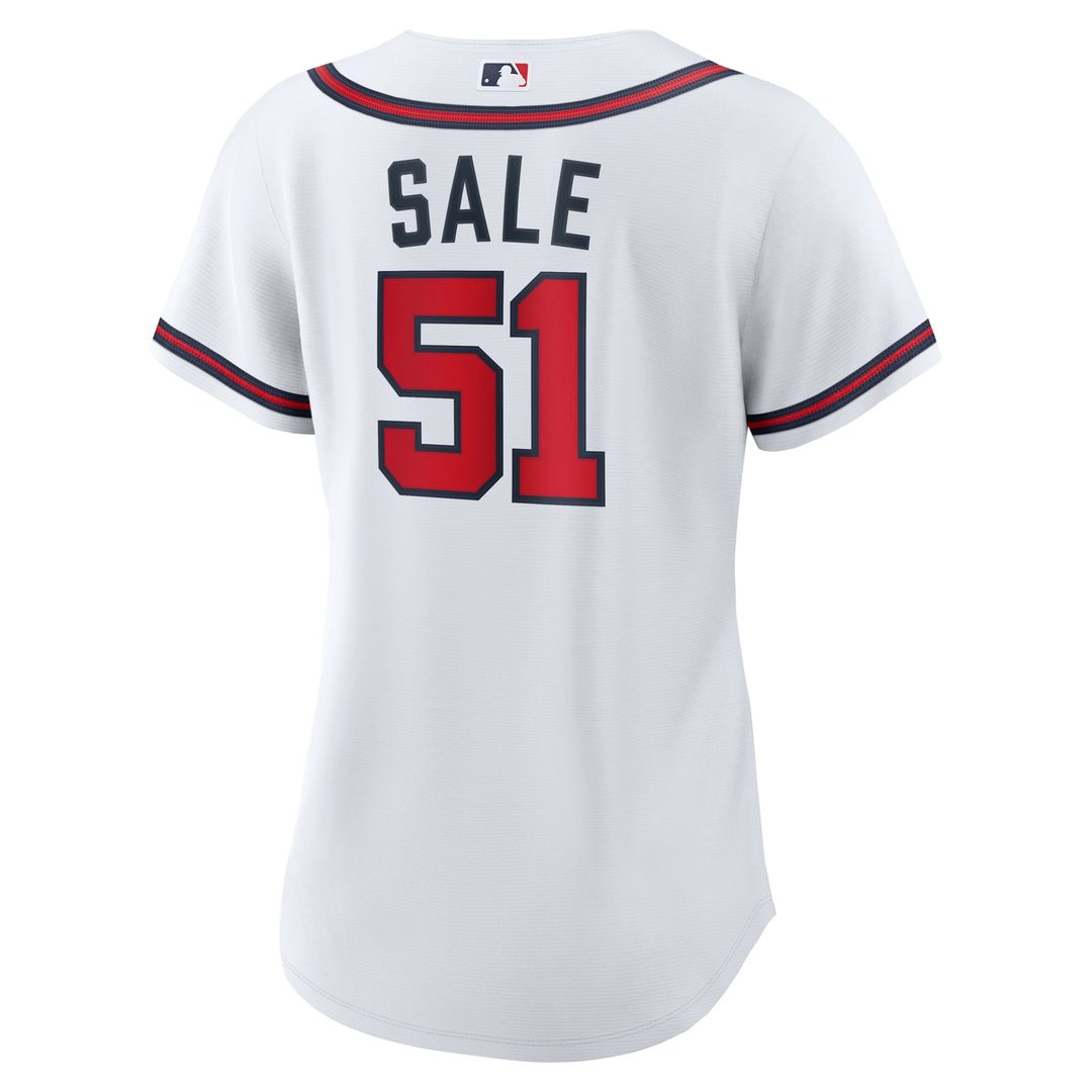 Chris Sale Atlanta Braves Nike Women's Home Replica Jersey - White | MLB Fan Gear