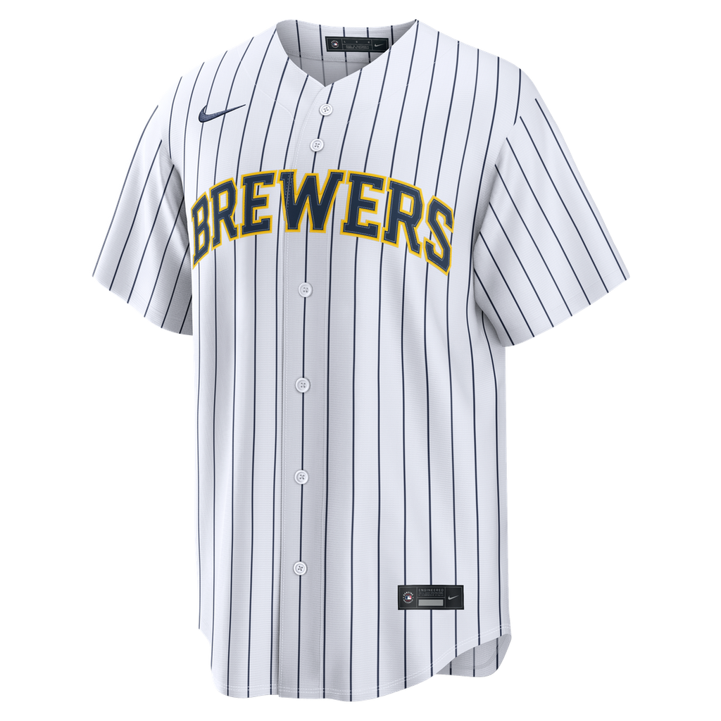 Christian Yelich Milwaukee Brewers Nike Alternate Replica Jersey - White | MLB Fan Gear