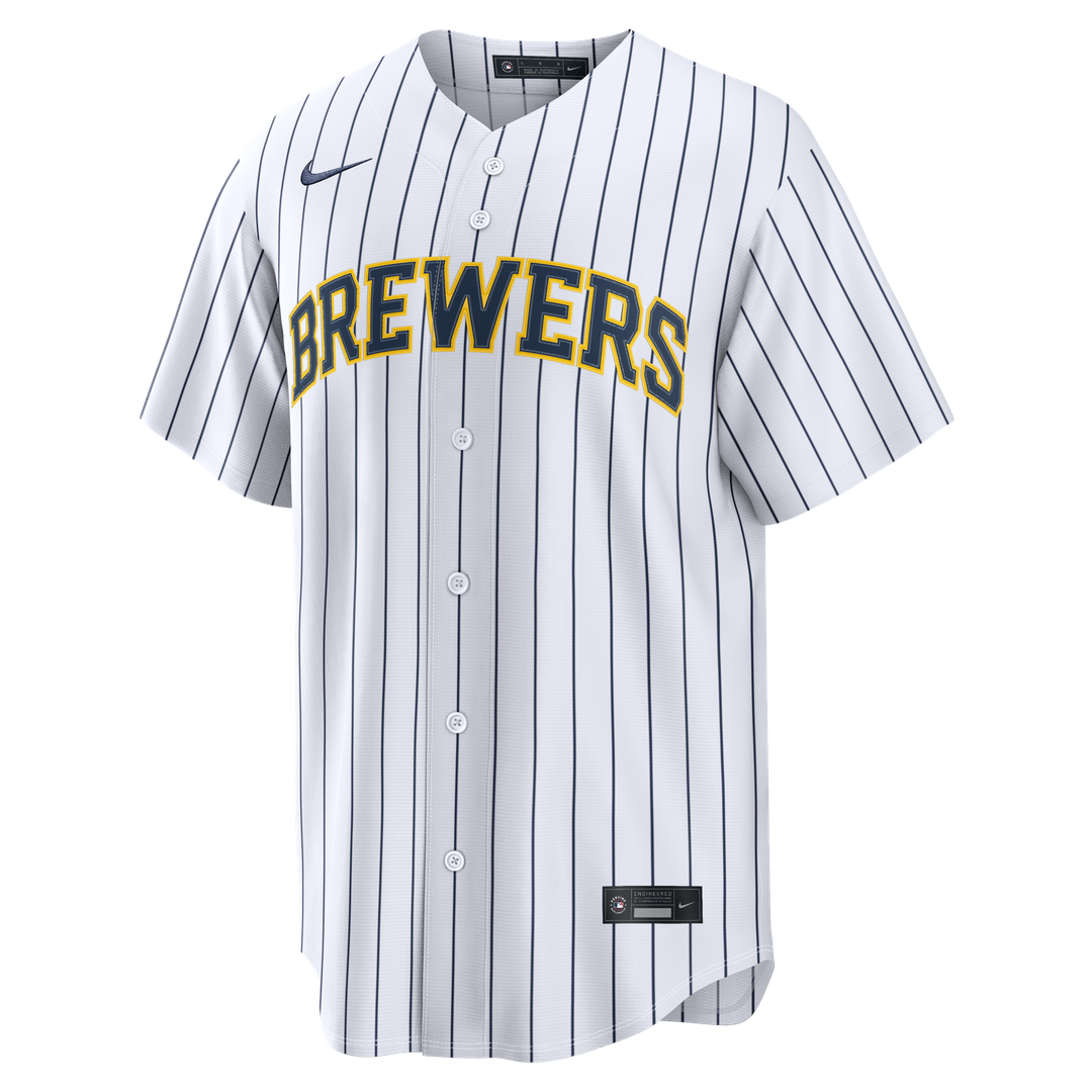 Christian Yelich Milwaukee Brewers Nike Alternate Replica Jersey - White | MLB Fan Gear