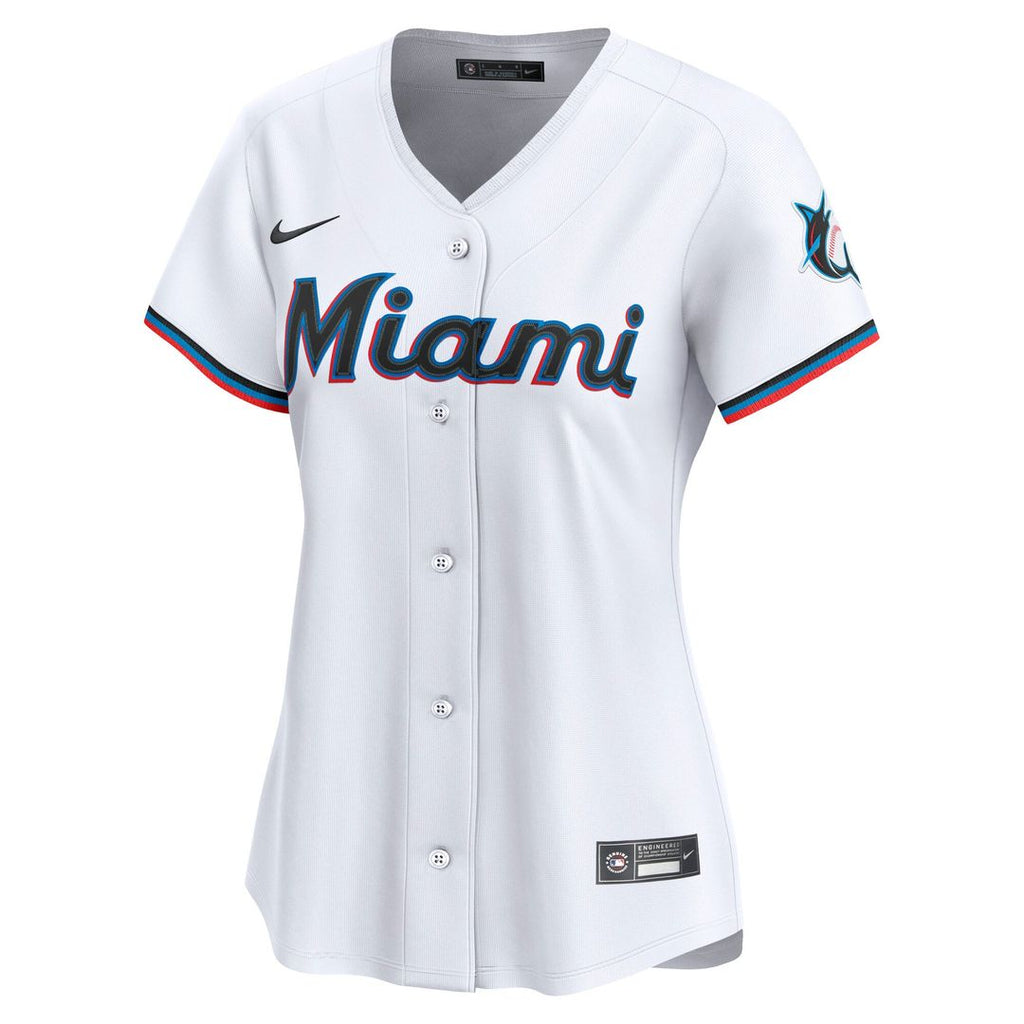 Miami Marlins Nike Women's Home Limited Jersey - White | MLB Fan Gear