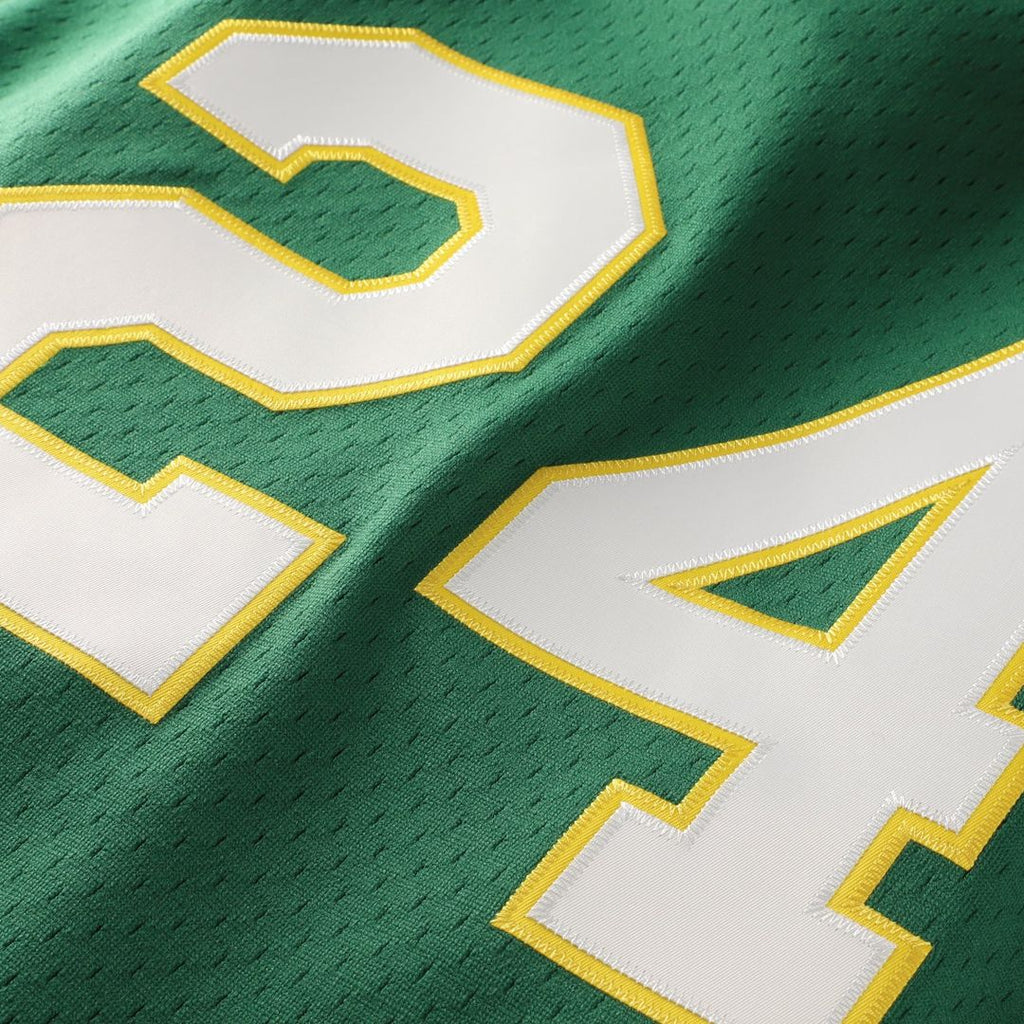 Rickey Henderson Athletics Mitchell & Ness Youth Cooperstown Collection Mesh Batting Practice Jersey - Green | MLB Fan Gear