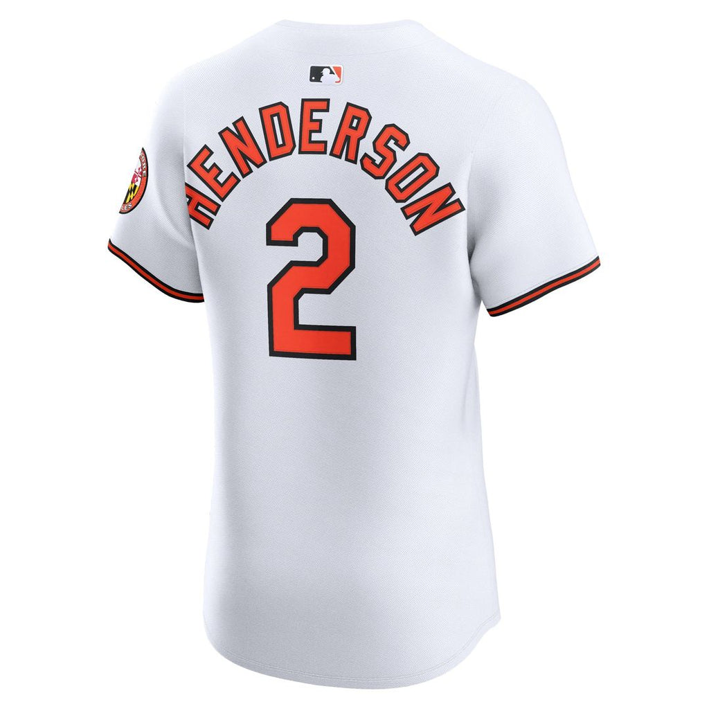 Gunnar Henderson Baltimore Orioles Nike Home Elite Jersey - White | MLB Fan Gear