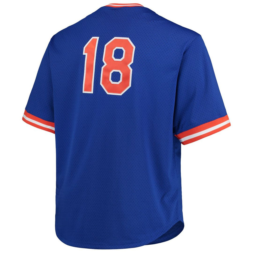 Darryl Strawberry New York Mets Mitchell & Ness Big & Tall Cooperstown Collection Mesh Batting Practice Jersey - Royal | MLB Fan Gear