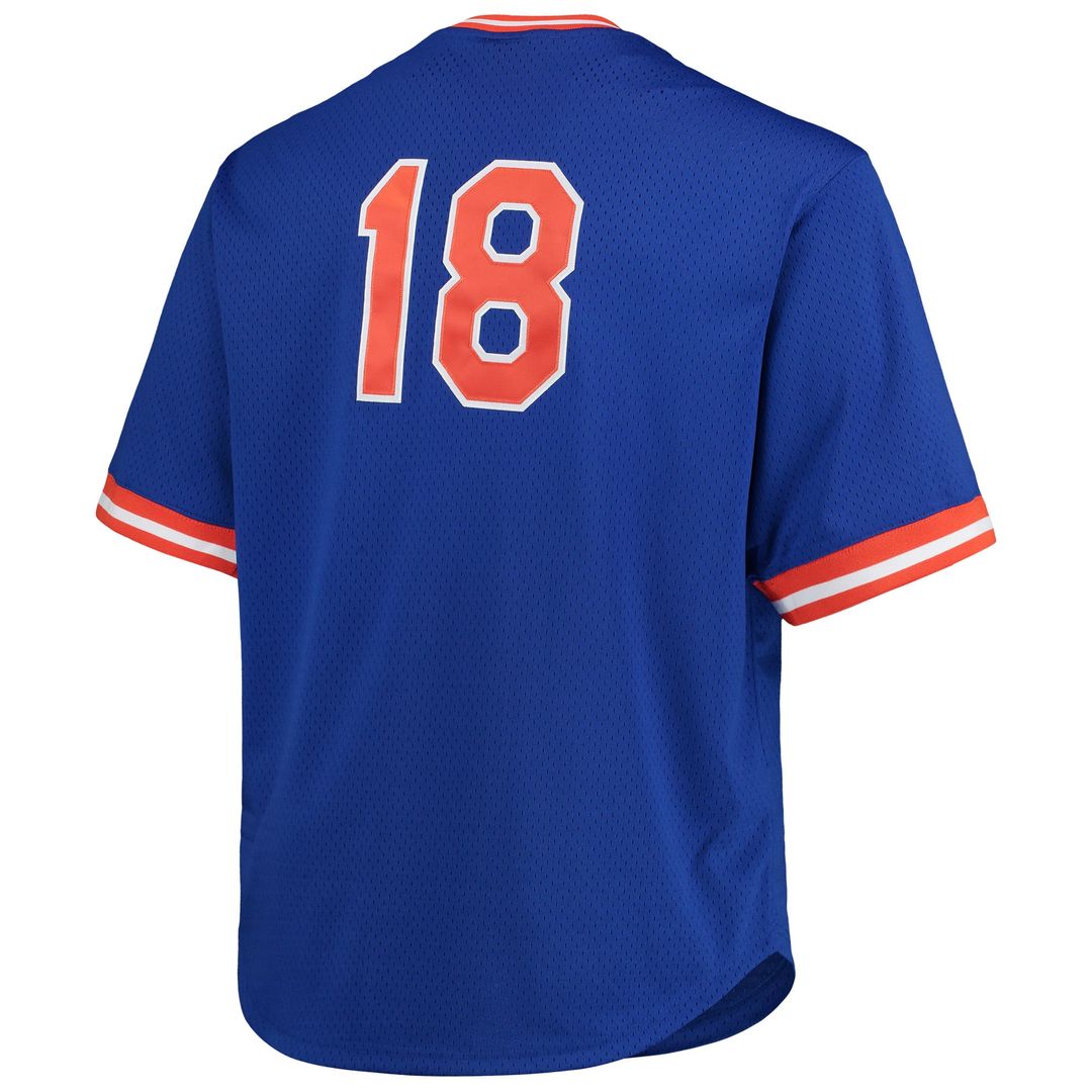 Darryl Strawberry New York Mets Mitchell & Ness Big & Tall Cooperstown Collection Mesh Batting Practice Jersey - Royal | MLB Fan Gear