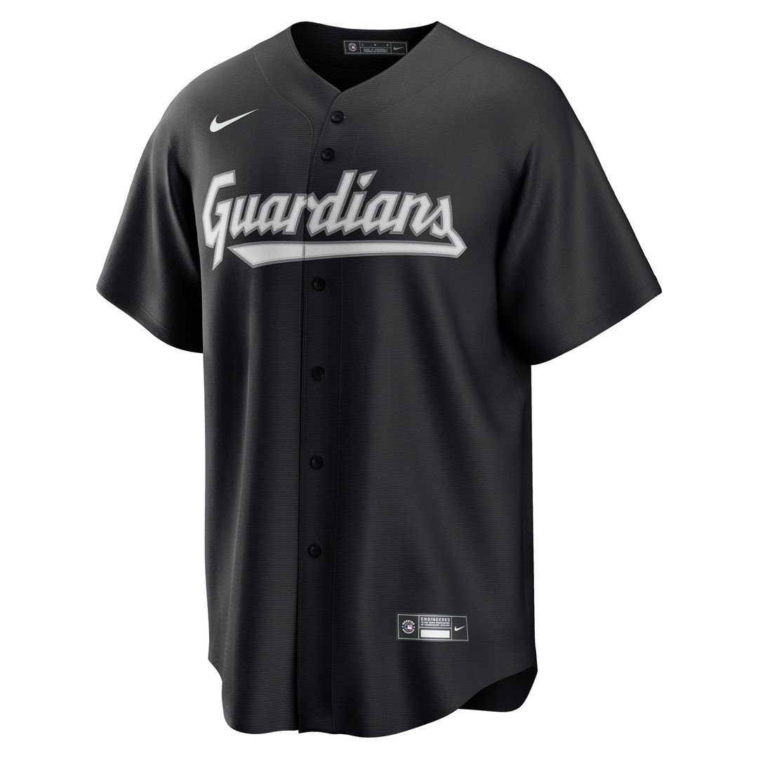 Cleveland Guardians Nike Replica Jersey - Black | MLB Fan Gear