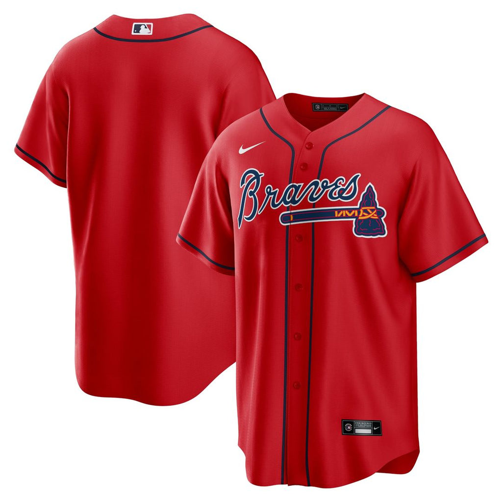 Atlanta Braves Nike Alternate Replica Team Jersey - Red | MLB Fan Gear