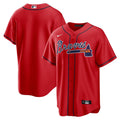 Atlanta Braves Nike Alternate Replica Team Jersey - Red | MLB Fan Gear
