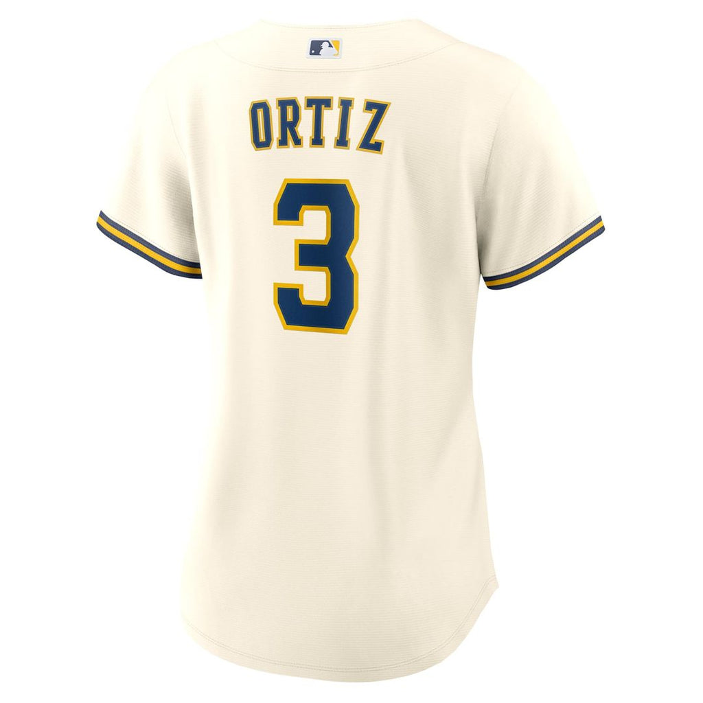 Joey Ortiz Milwaukee Brewers Nike Women's Home Replica Jersey - Cream | MLB Fan Gear