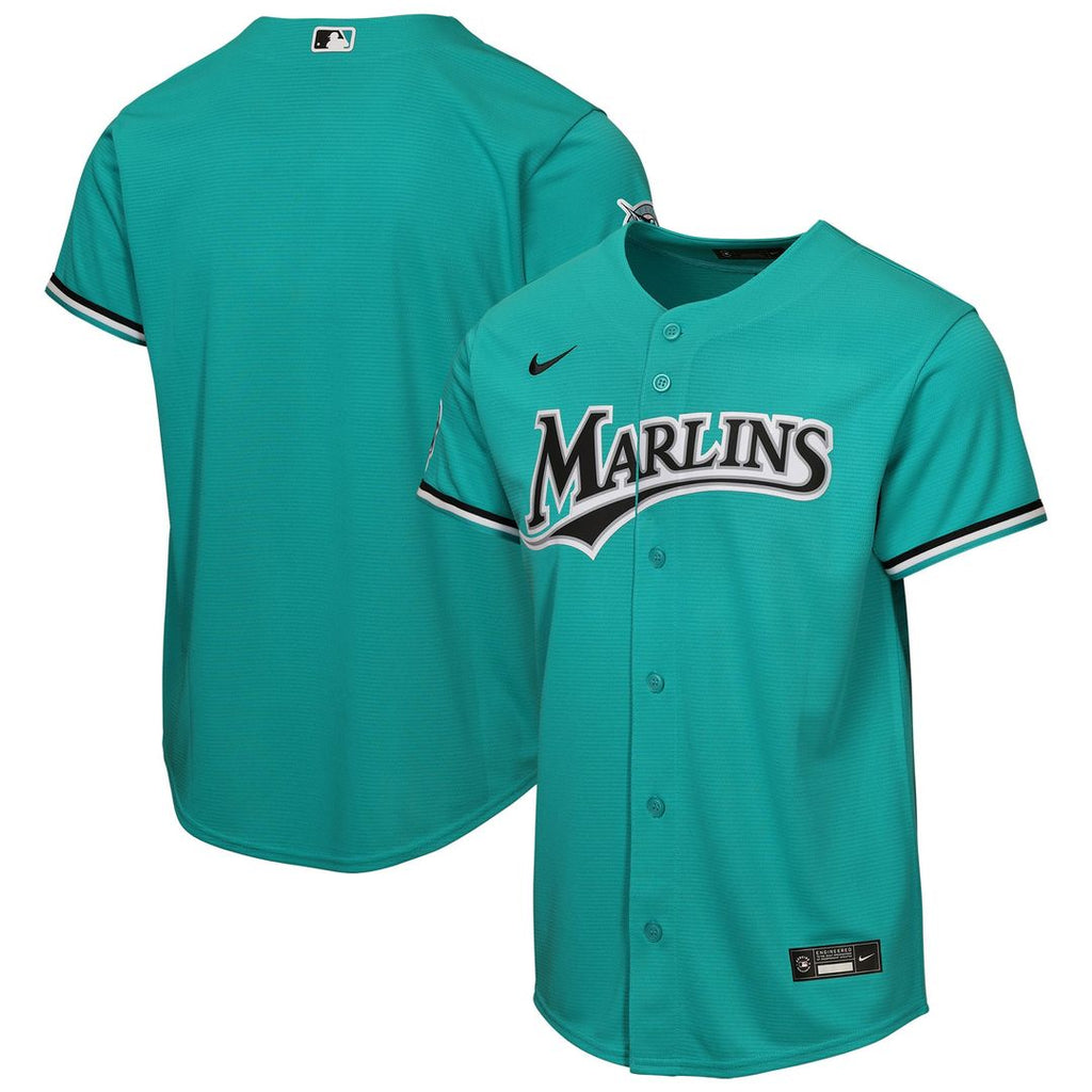 Miami Marlins Nike Youth Alternate Stadium Jersey - Teal | MLB Fan Gear