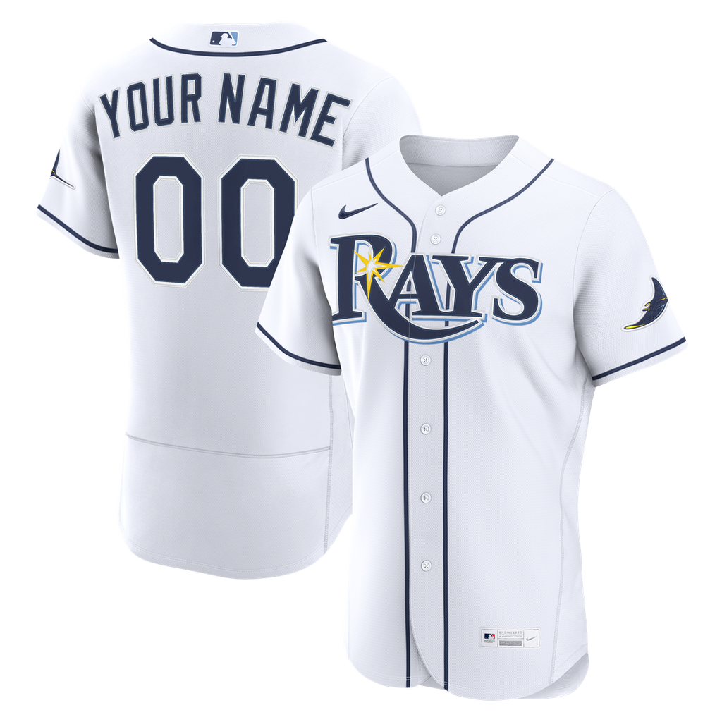 Tampa Bay Rays Nike Home Authentic Custom Jersey - White | MLB Fan Gear