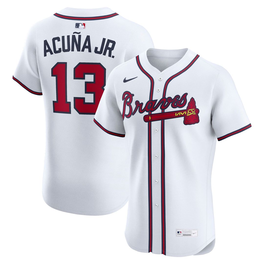 Ronald Acuña Jr. Atlanta Braves Nike Alternate Elite Jersey - Navy | MLB Fan Gear