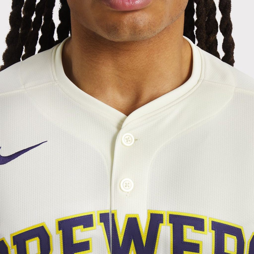 Christian Yelich Milwaukee Brewers Nike Home Limited Player Jersey - Cream | MLB Fan Gear
