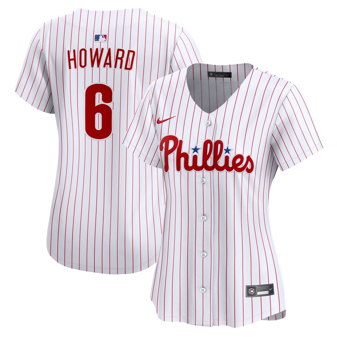 Ryan Howard Philadelphia Phillies Nike Women's Alternate 2 Limited Jersey – Cream | MLB Fan Gear