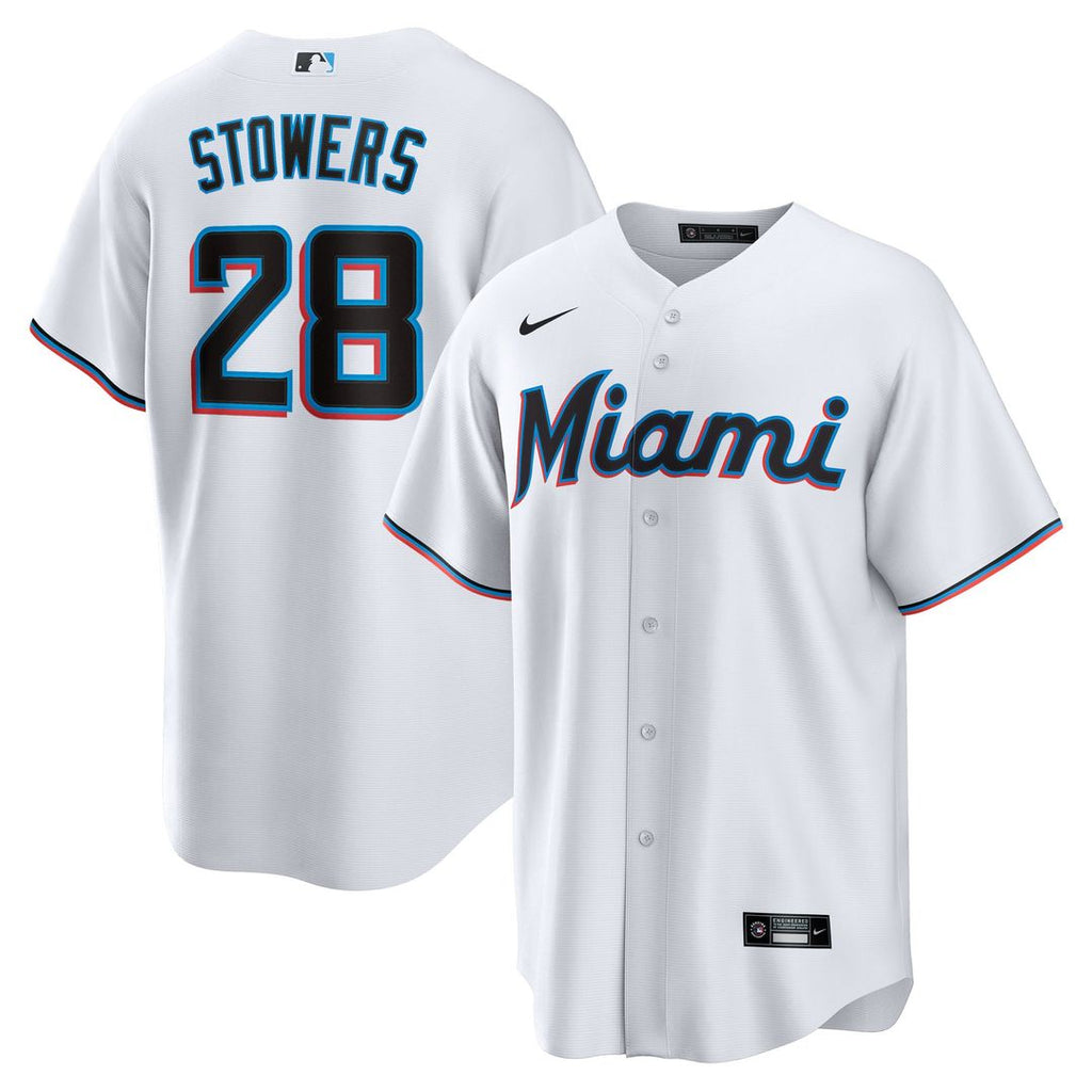 Kyle Stowers Miami Marlins Nike Youth Home Replica Jersey - White | MLB Fan Gear