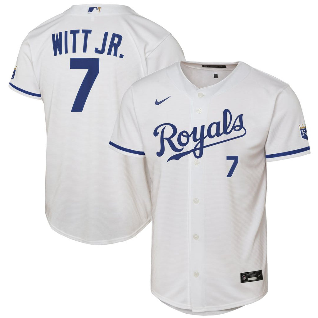 Bobby Witt Jr. Kansas City Royals Nike Youth Home Stadium Jersey - White | MLB Fan Gear
