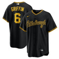 Konnor Griffin Pittsburgh Pirates Nike Alternate Replica Jersey - Black | MLB Fan Gear