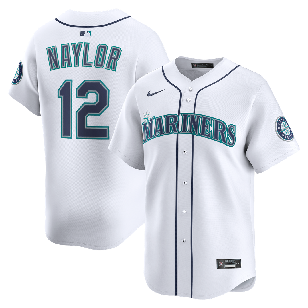 Josh Naylor Seattle Mariners Nike Home Limited Jersey - White | MLB Fan Gear