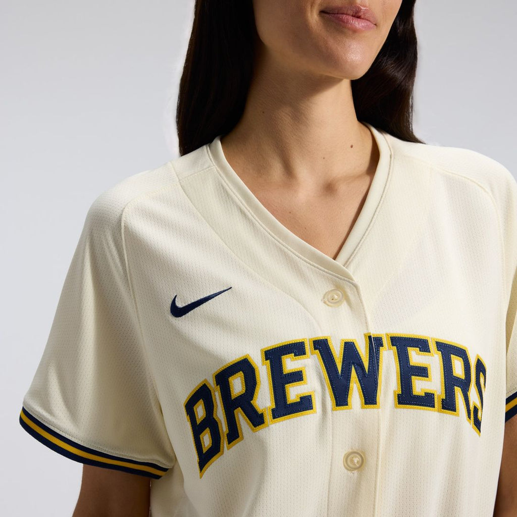 Milwaukee Brewers Nike Women's Home Limited Jersey - Cream | MLB Fan Gear
