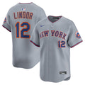 Francisco Lindor New York Mets Nike Road Limited Player Jersey - Gray | MLB Fan Gear