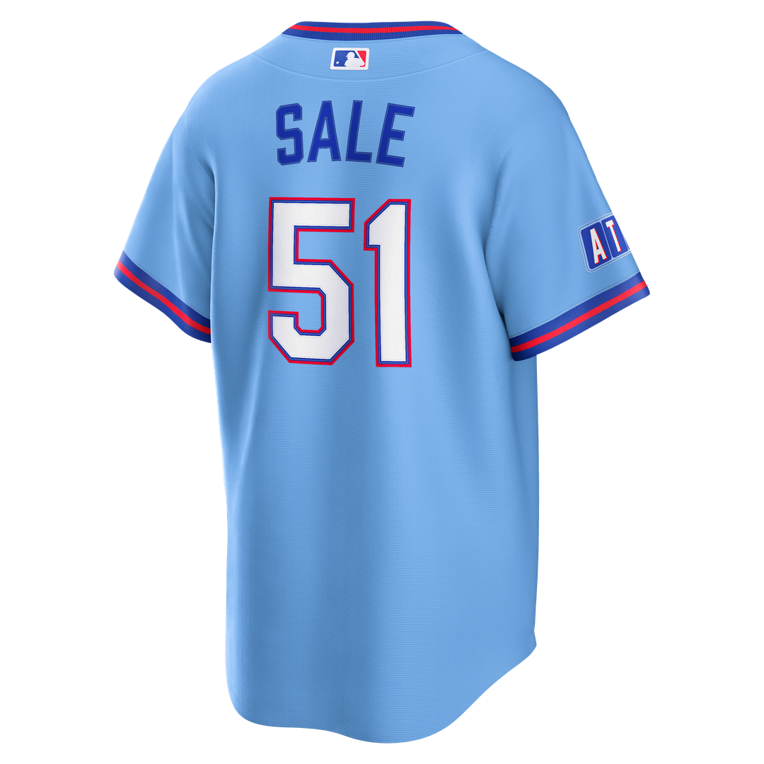 Chris Sale Atlanta Braves Nike 2026 City Connect Stadium Jersey - Powder Blue | MLB Fan Gear
