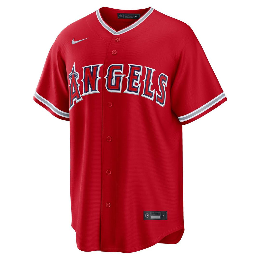 Los Angeles Angels Nike Alternate Replica Jersey - Red | MLB Fan Gear