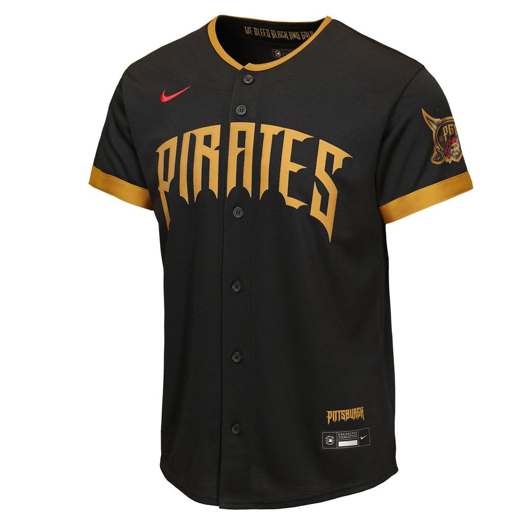 Pittsburgh Pirates Nike Youth 2026 City Connect Stadium Jersey - Black | MLB Fan Gear