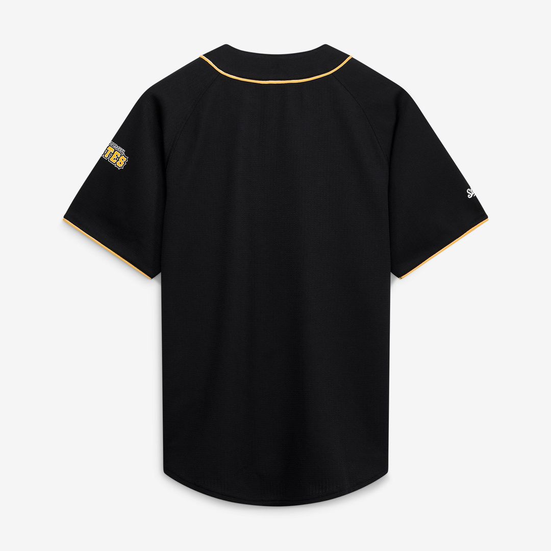 Pittsburgh Pirates Stitches Team Color Full-Button Fashion Jersey - Black | MLB Fan Gear
