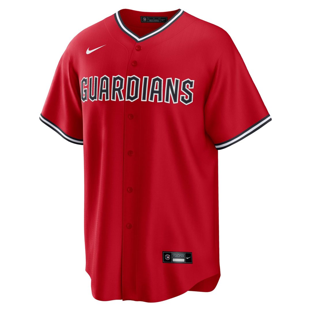 Cleveland Guardians Nike Alternate 2 Replica Jersey - Red | MLB Fan Gear