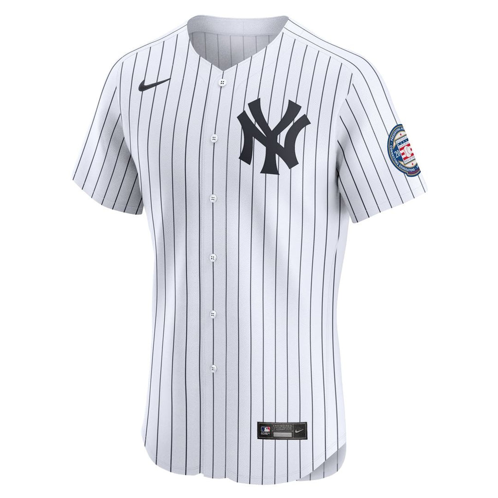 Derek Jeter New York Yankees Nike Home 2020 Hall of Fame Induction Patch Elite Player Jersey - White | MLB Fan Gear