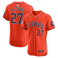 Jose Altuve Houston Astros Nike Alternate Elite Sponsor Patch Player Jersey - Orange | MLB Fan Gear