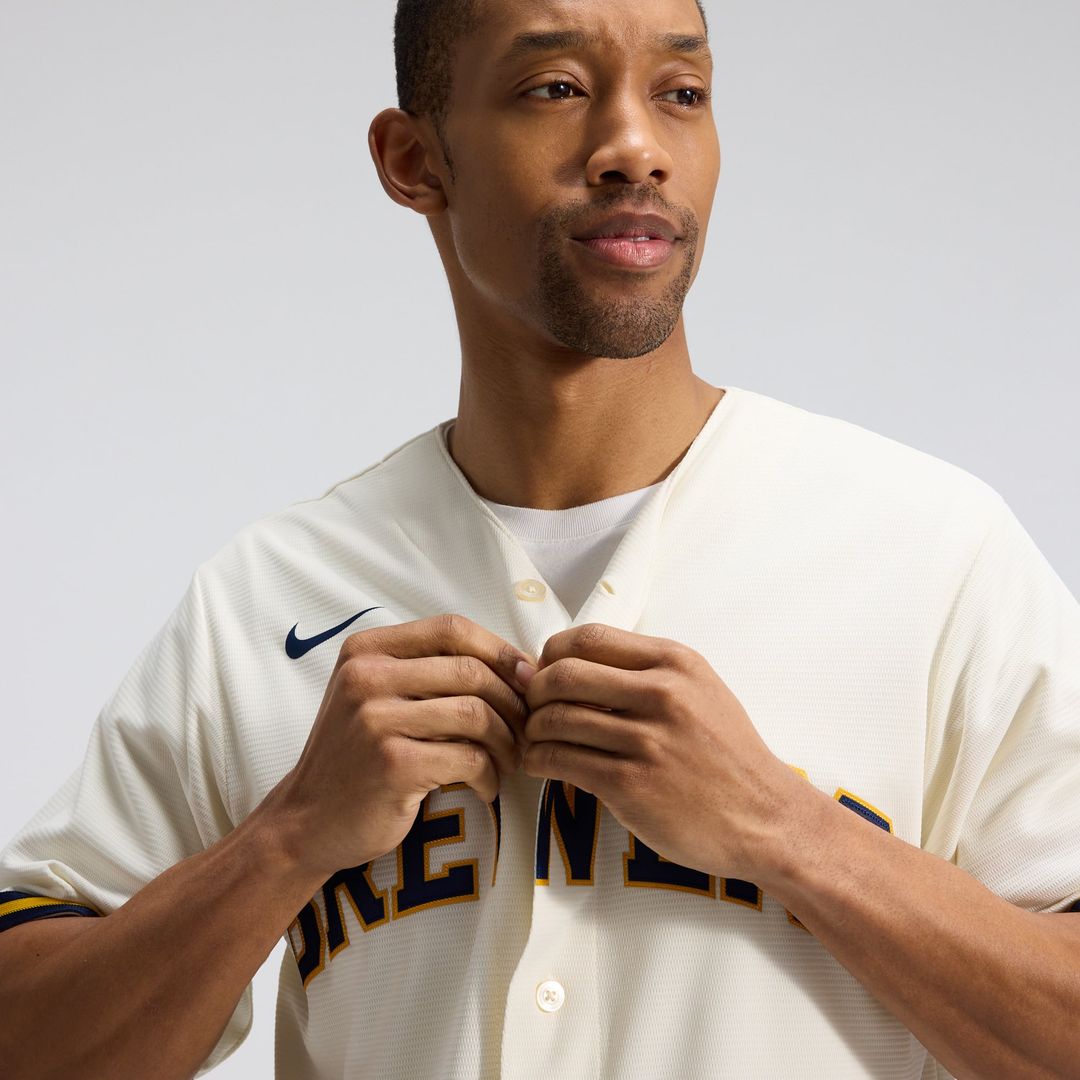 Milwaukee Brewers Nike Alternate Replica Team Jersey - Navy | MLB Fan Gear