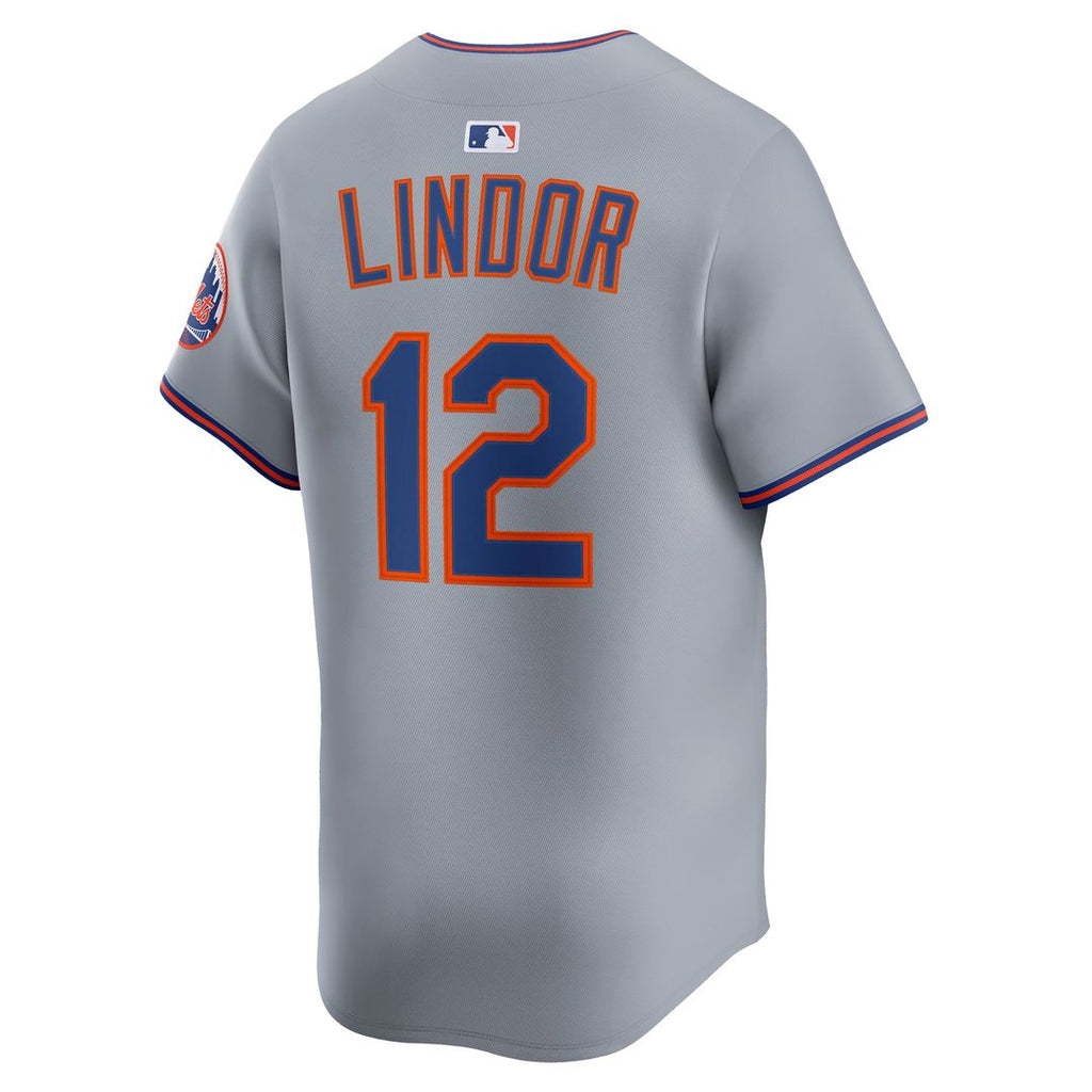 Francisco Lindor New York Mets Nike Road Limited Player Jersey - Gray | MLB Fan Gear