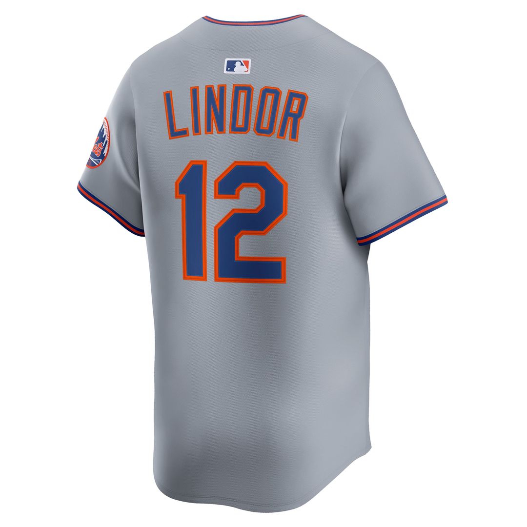 Francisco Lindor New York Mets Nike Road Limited Player Jersey - Gray | MLB Fan Gear
