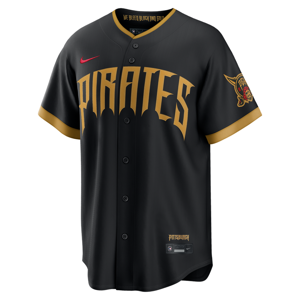 Konnor Griffin Pittsburgh Pirates Nike 2026 City Connect Stadium Jersey - Black | MLB Fan Gear