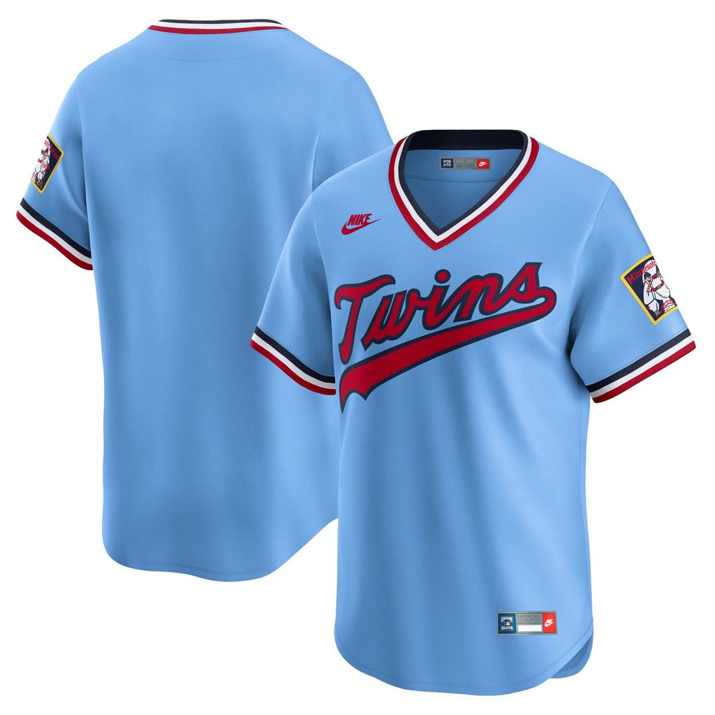 Minnesota Twins Nike Cooperstown Collection Limited Jersey - Light Blue | MLB Fan Gear