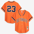 Kirk Gibson Detroit Tigers Mitchell & Ness Cooperstown Collection Mesh Batting Practice Button-Up Jersey - Orange | MLB Fan Gear