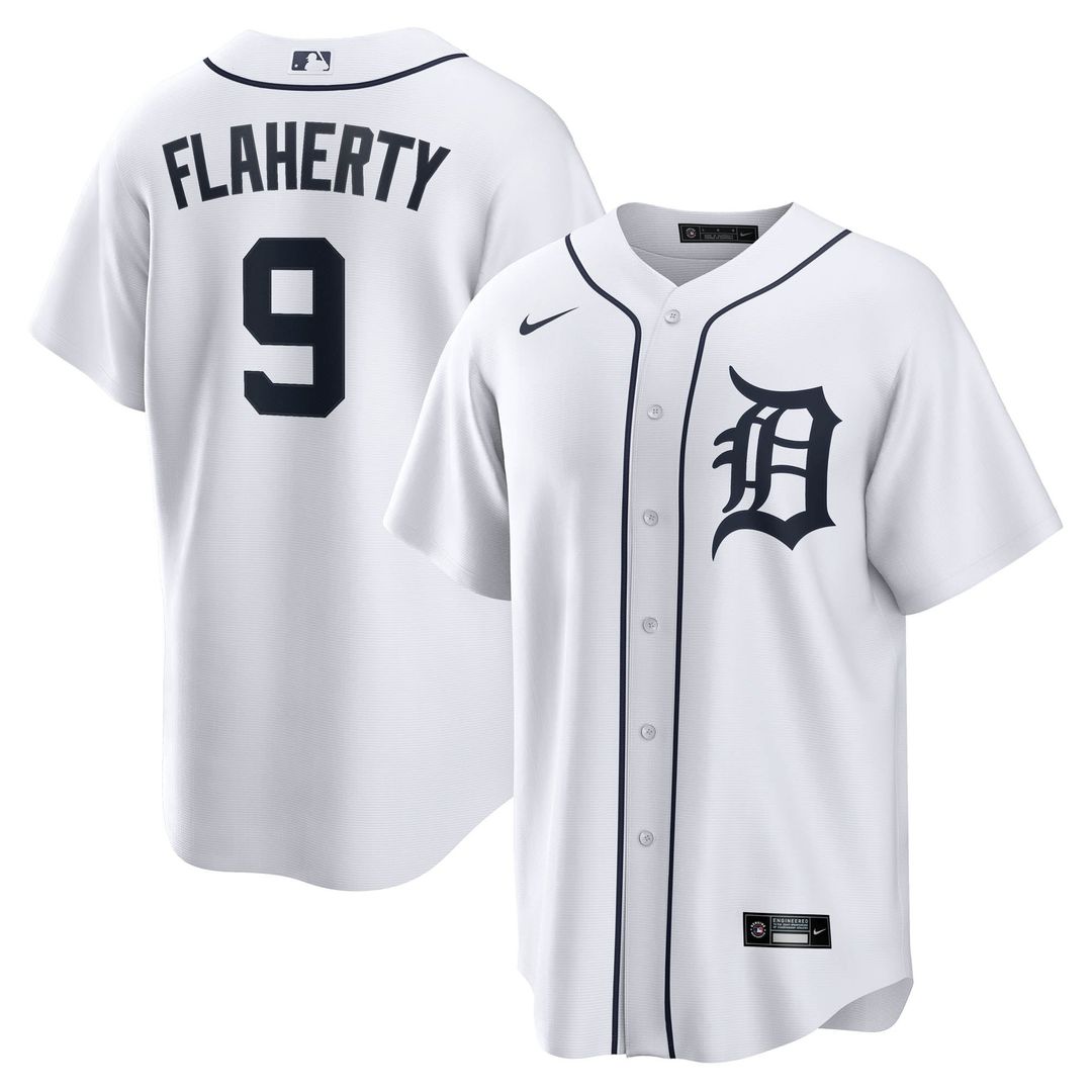 Jack Flaherty Detroit Tigers Nike Home Replica Jersey - White | MLB Fan Gear