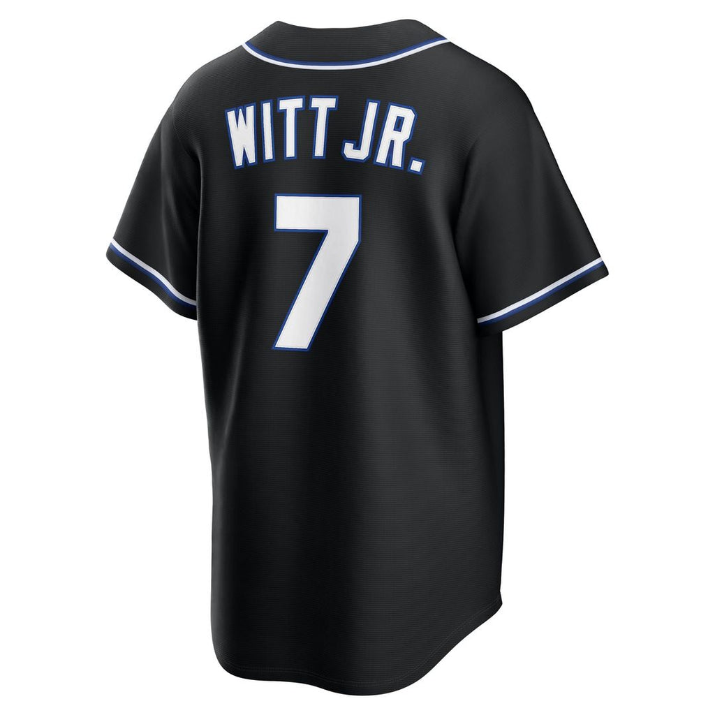 Bobby Witt Jr. Kansas City Royals Nike Fashion Replica Black Out Jersey | MLB Fan Gear