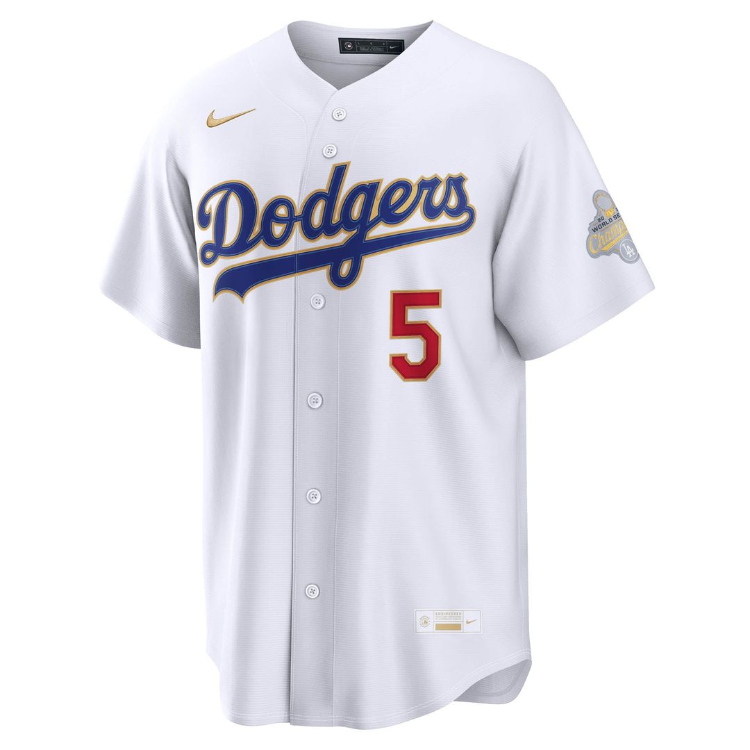 Freddie Freeman Los Angeles Dodgers Nike 2026 Gold Collection Stadium Jersey - White | MLB Fan Gear