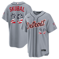 Tarik Skubal Detroit Tigers Nike USA 250 Fourth of July Road Stadium Jersey - Gray | MLB Fan Gear