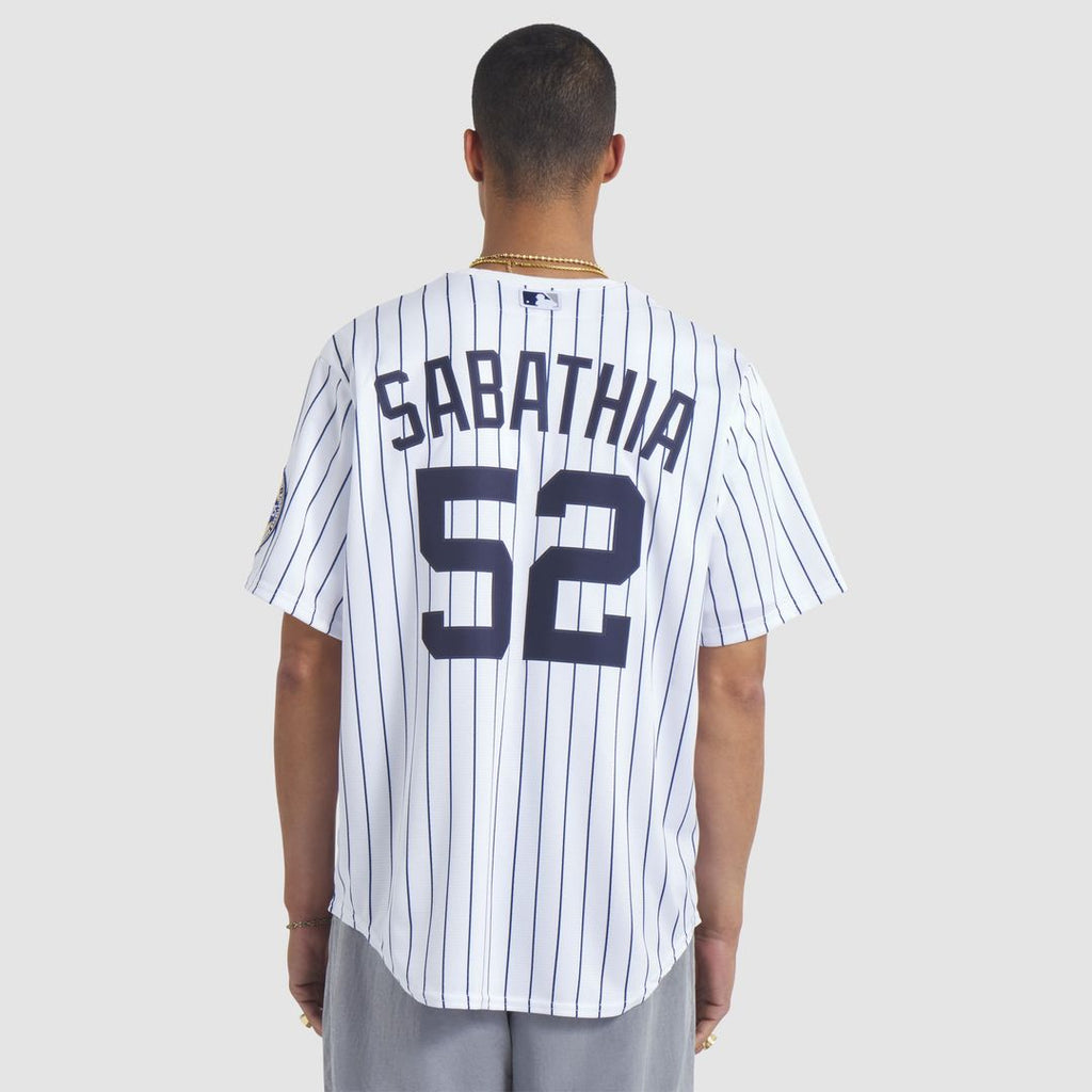 CC Sabathia New York Yankees Nike 2025 Baseball Hall of Fame Name & Number Retired Replica Jersey - White | MLB Fan Gear