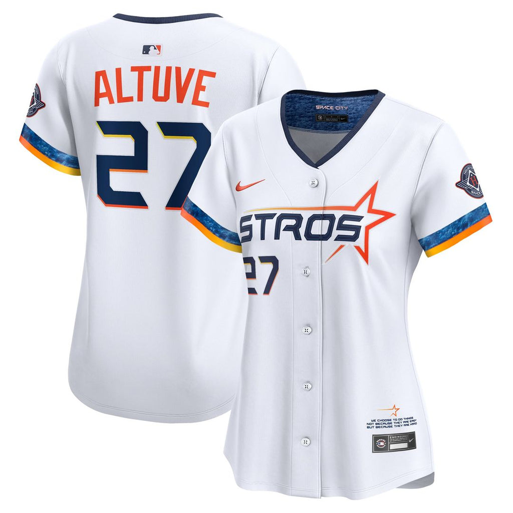 Jose Altuve Houston Astros Nike Women's 2025 City Connect Limited Jersey - White | MLB Fan Gear