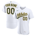 Athletics Nike Home Authentic Custom Jersey - White | MLB Fan Gear