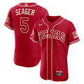 Corey Seager Texas Rangers Nike 2026 City Connect Authentic Sponsor Patch Jersey - Red | MLB Fan Gear