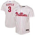 Bryce Harper Philadelphia Phillies Nike Youth Home Replica Player Jersey - White | MLB Fan Gear