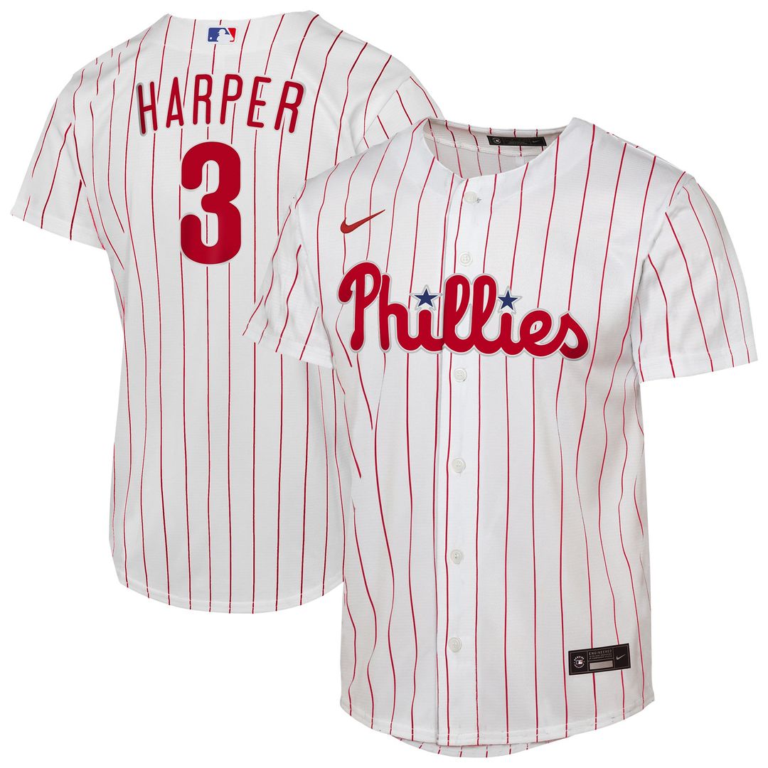 Bryce Harper Philadelphia Phillies Nike Youth Home Replica Player Jersey - White | MLB Fan Gear