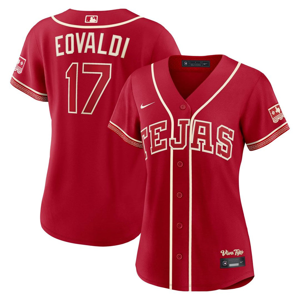 Nathan Eovaldi Texas Rangers Nike Women's 2026 City Connect Stadium Jersey - Red | MLB Fan Gear