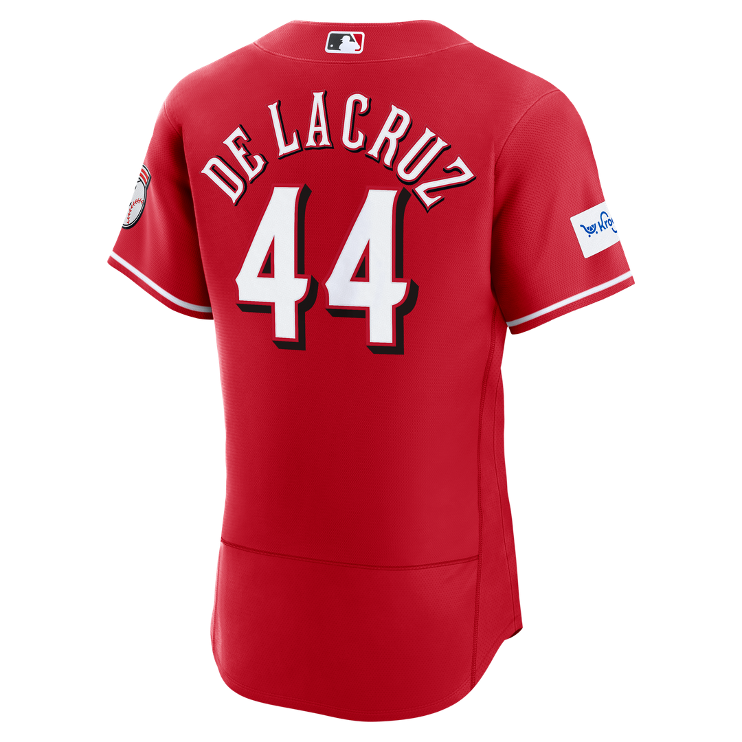 Elly De La Cruz Cincinnati Reds Nike Alternate Authentic Sponsor Patch Jersey - Red | MLB Fan Gear
