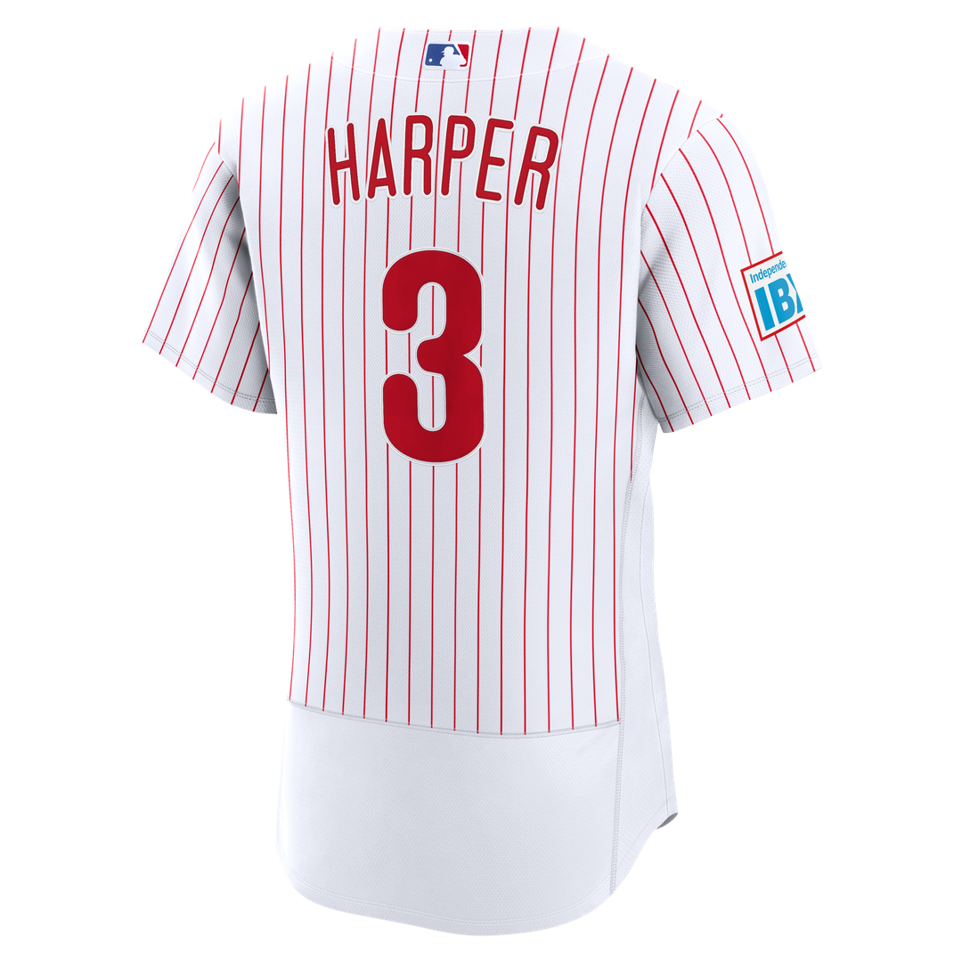 Bryce Harper Philadelphia Phillies Nike Alternate Authentic Sponsor Patch Jersey - Cream | MLB Fan Gear